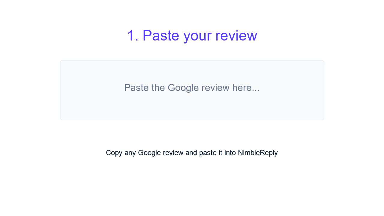 NimbleReply demo